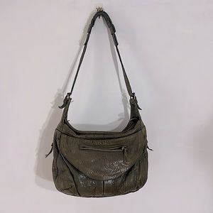 Jerome Dreyfus “Gaston” Khaki leather  Bag, Cross Body & Over the Shoulders